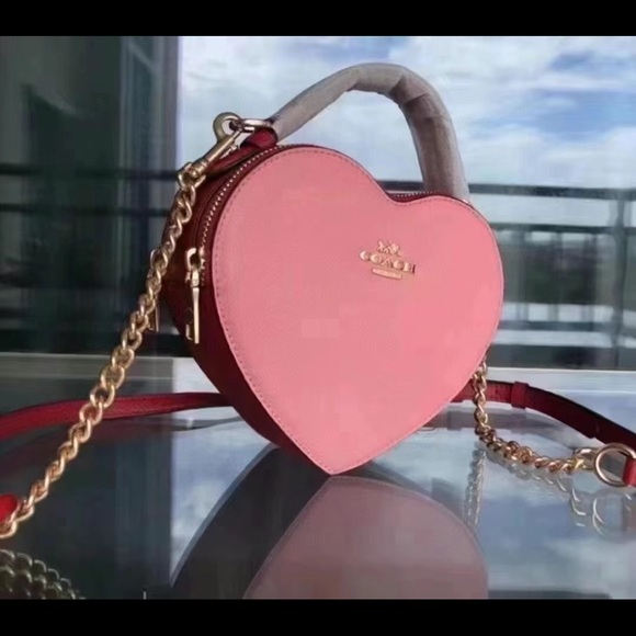 Coach Handbags - Heart Crossbody In Colorblock